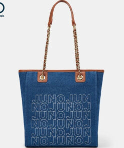 Medium Tote Handbag with Jn Logo Printing
